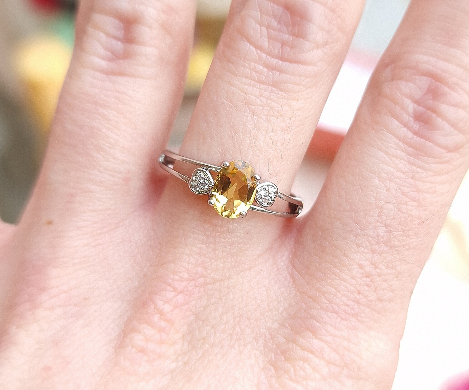 Bague Citrine Naturelle n°3