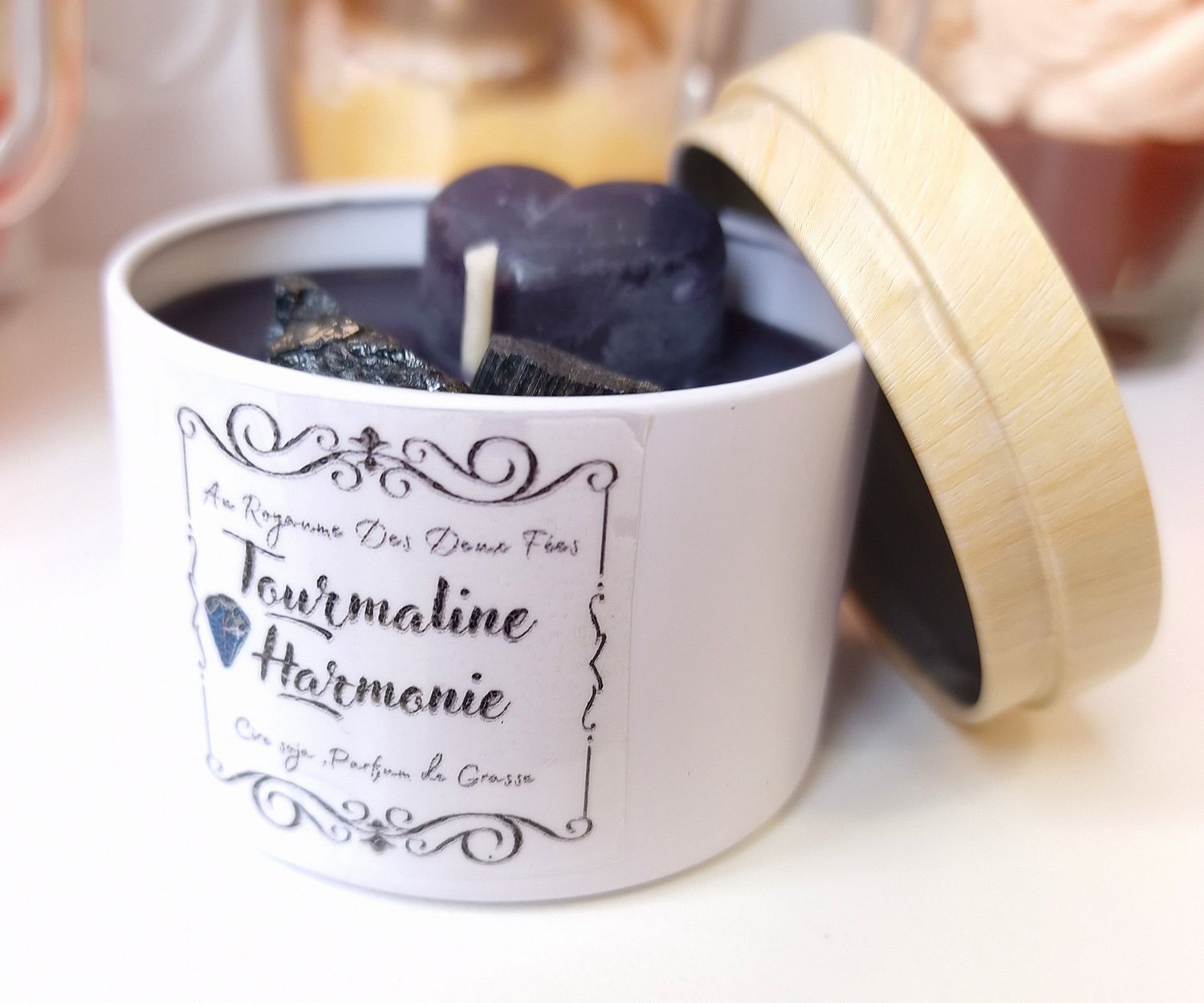 bougie tourmaline Harmonie