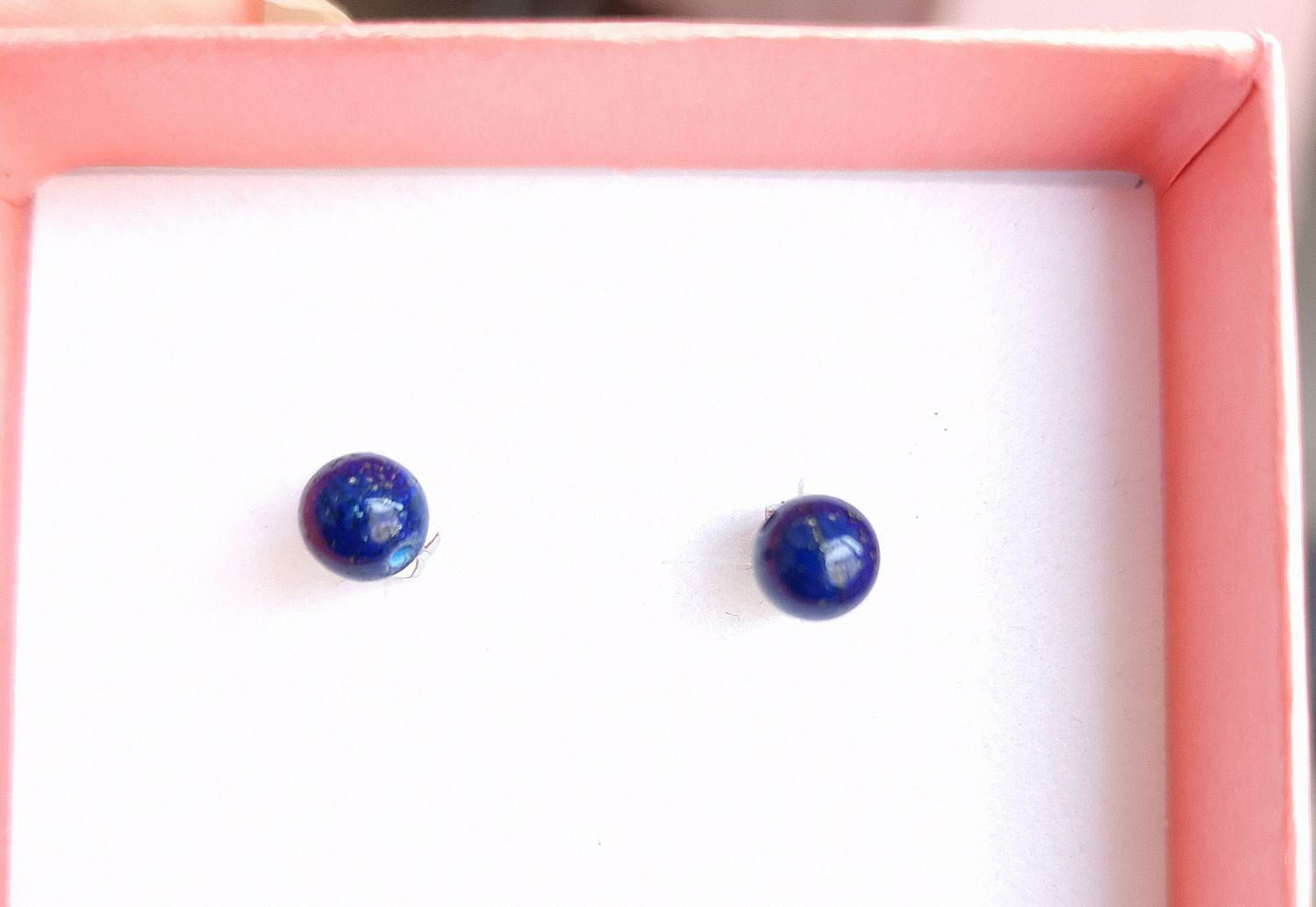 Boucle bouton Lapis lazuli