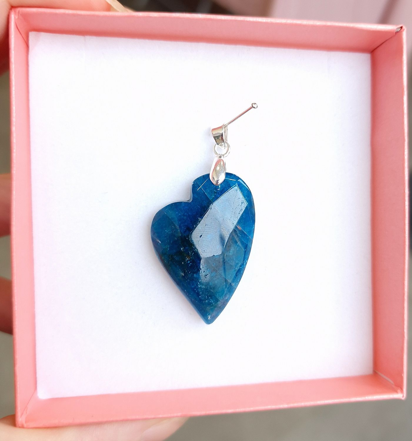 Pendentif Coeur Apatite