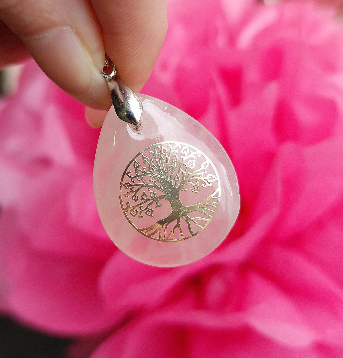 Quartz Rose - Arbre de vie