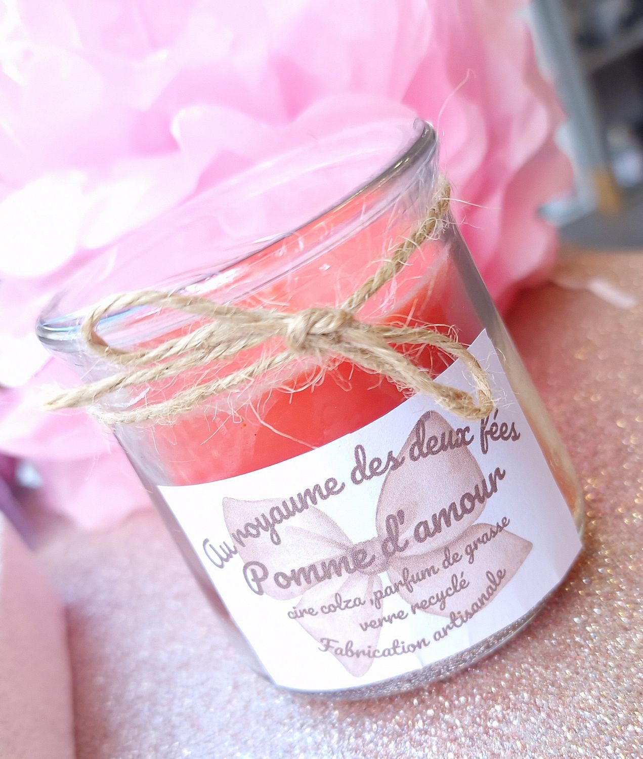 Bougie Pomme D&#39;amour 🍎 
