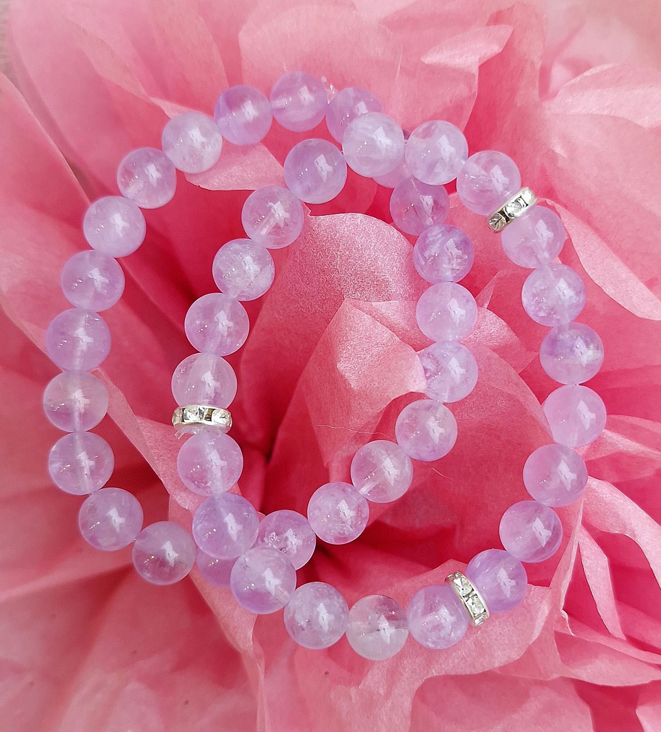 Jade de Birmanie Lilas ø8