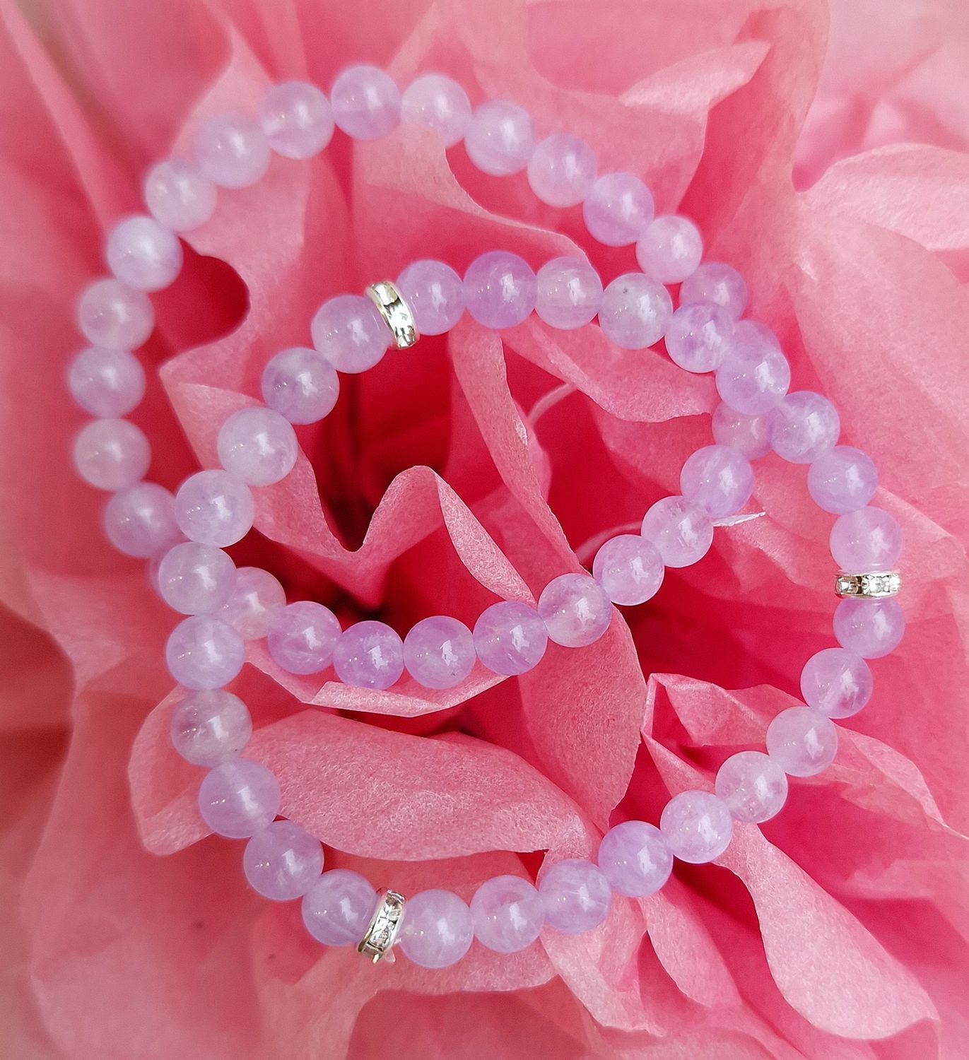 Jade de Birmanie Lilas ø6