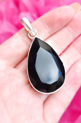 Spinelle Noire n°3 - Sertie Argent 925
