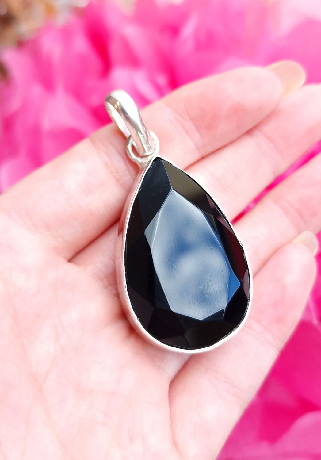 Spinelle Noire n°3 - Sertie Argent 925