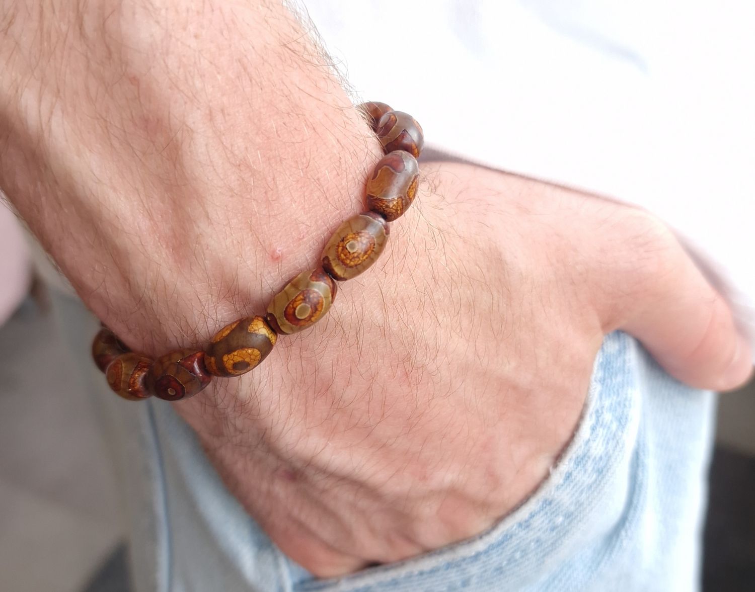 Bracelet Agate Du Tibet