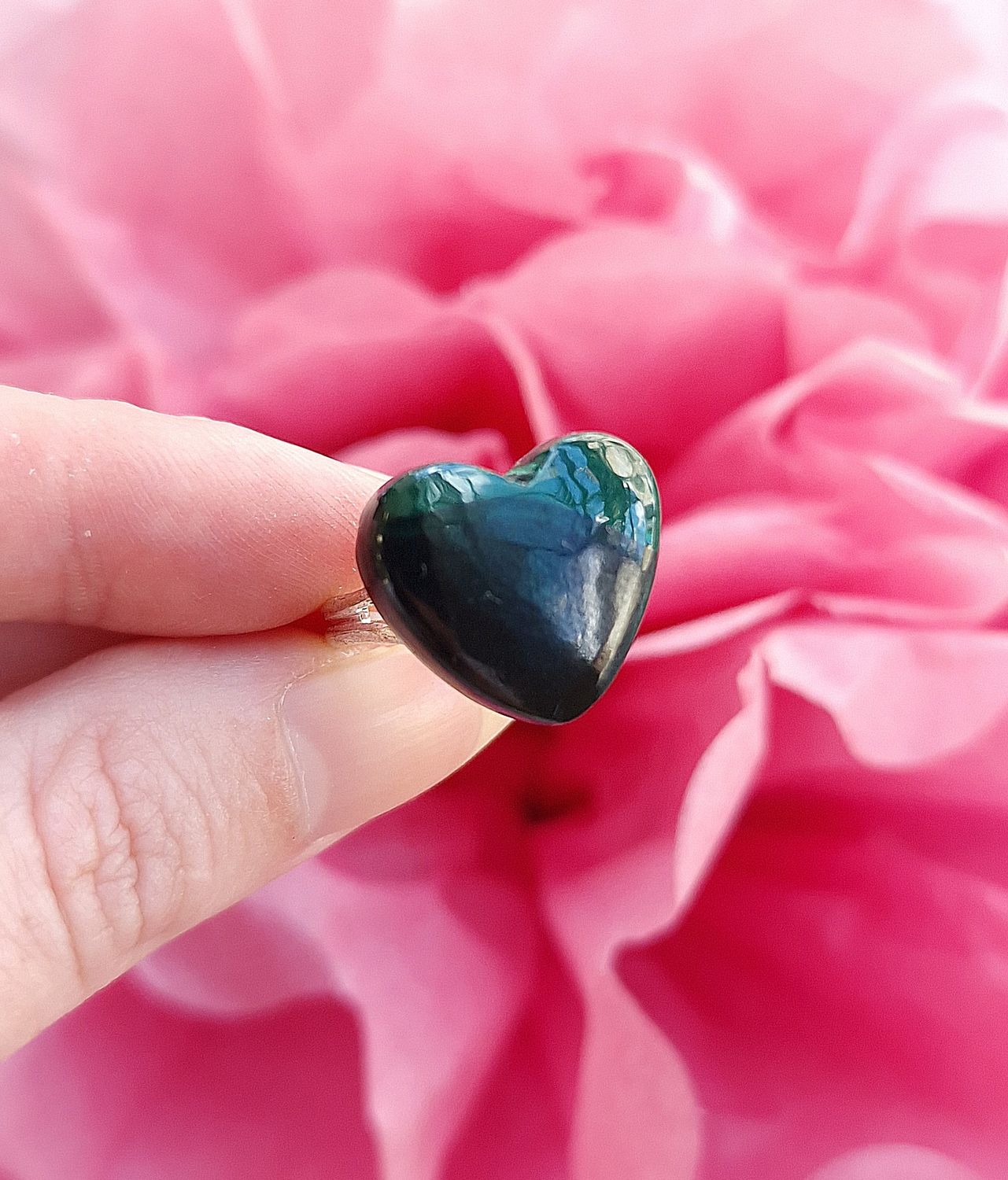 Bague Malachite Coeur n°1