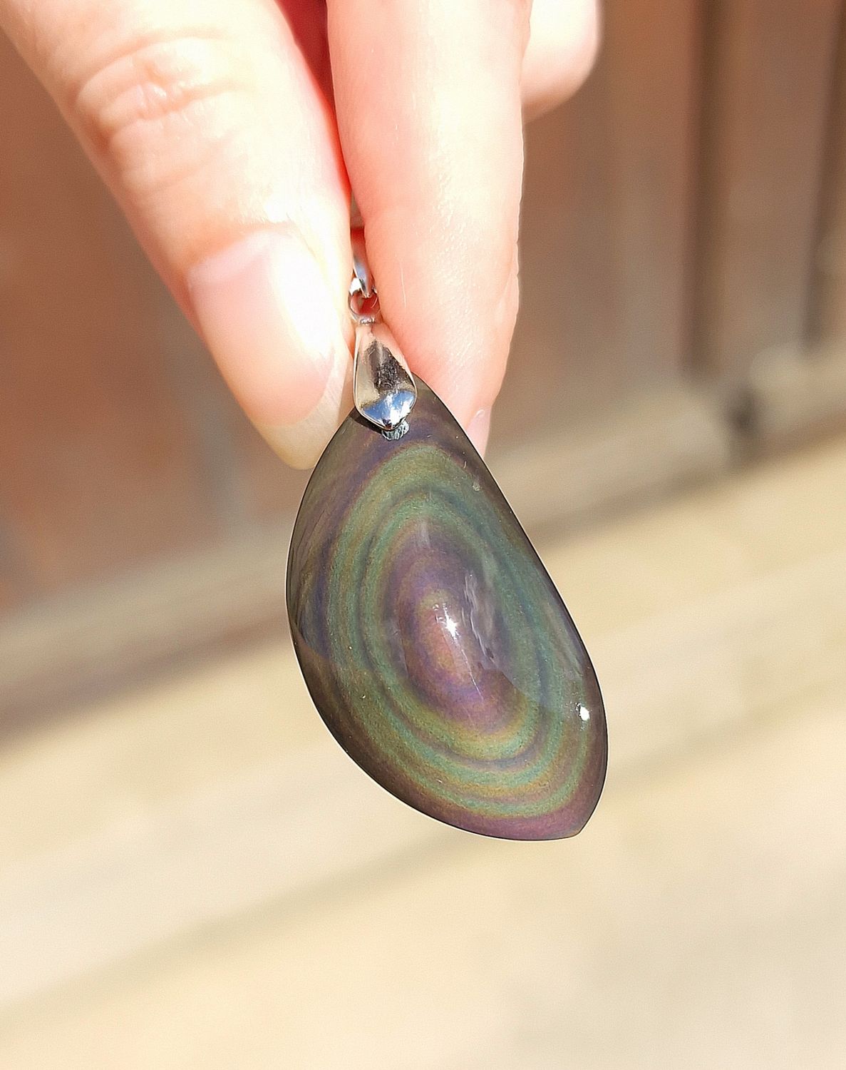Obsidienne Oeil Céleste Rose n°2