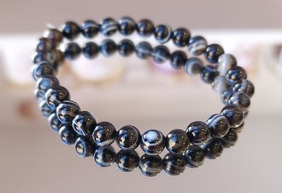 Bracelet Agate Oeil ø6