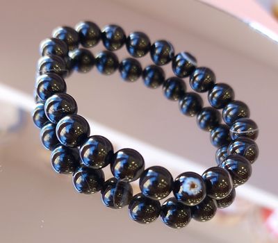 Bracelet Agate Oeil ø8