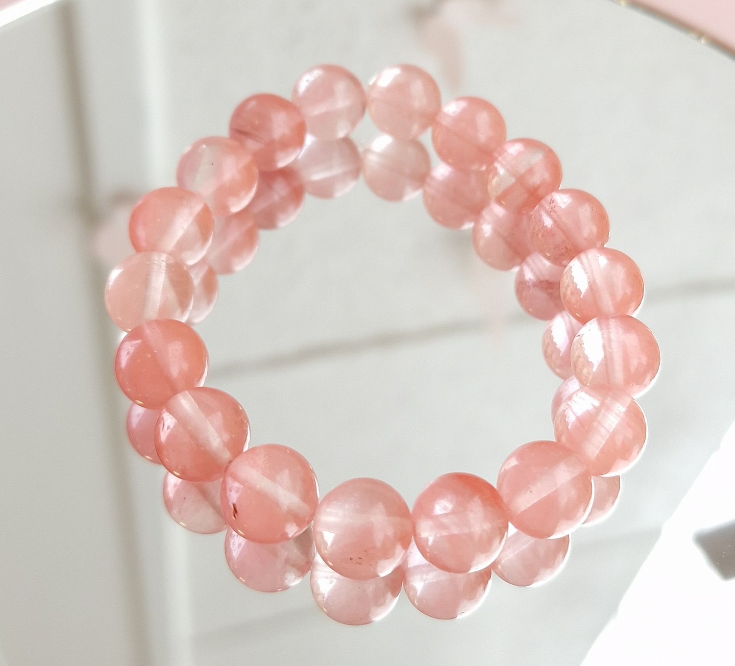 Bracelet Quartz Cerise ø10