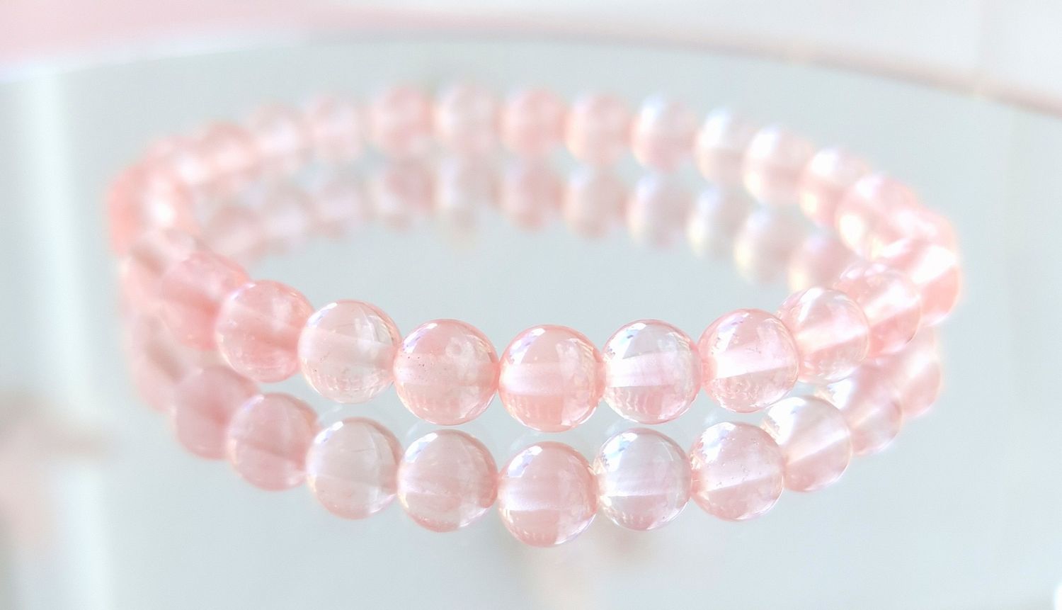 Bracelet Quartz Cerise ø6