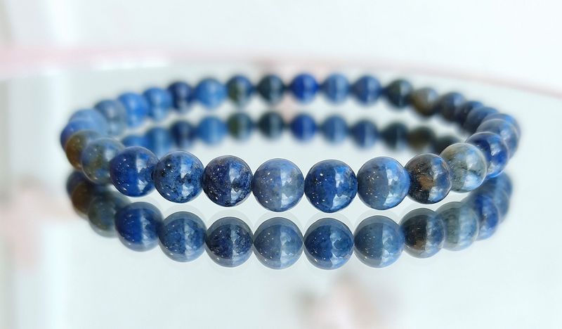 Bracelet Dumortiérite ø6 dumortierite
