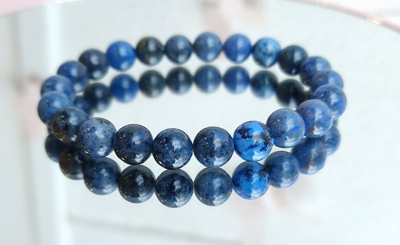 Bracelet Dumortiérite ø8 dumortierite