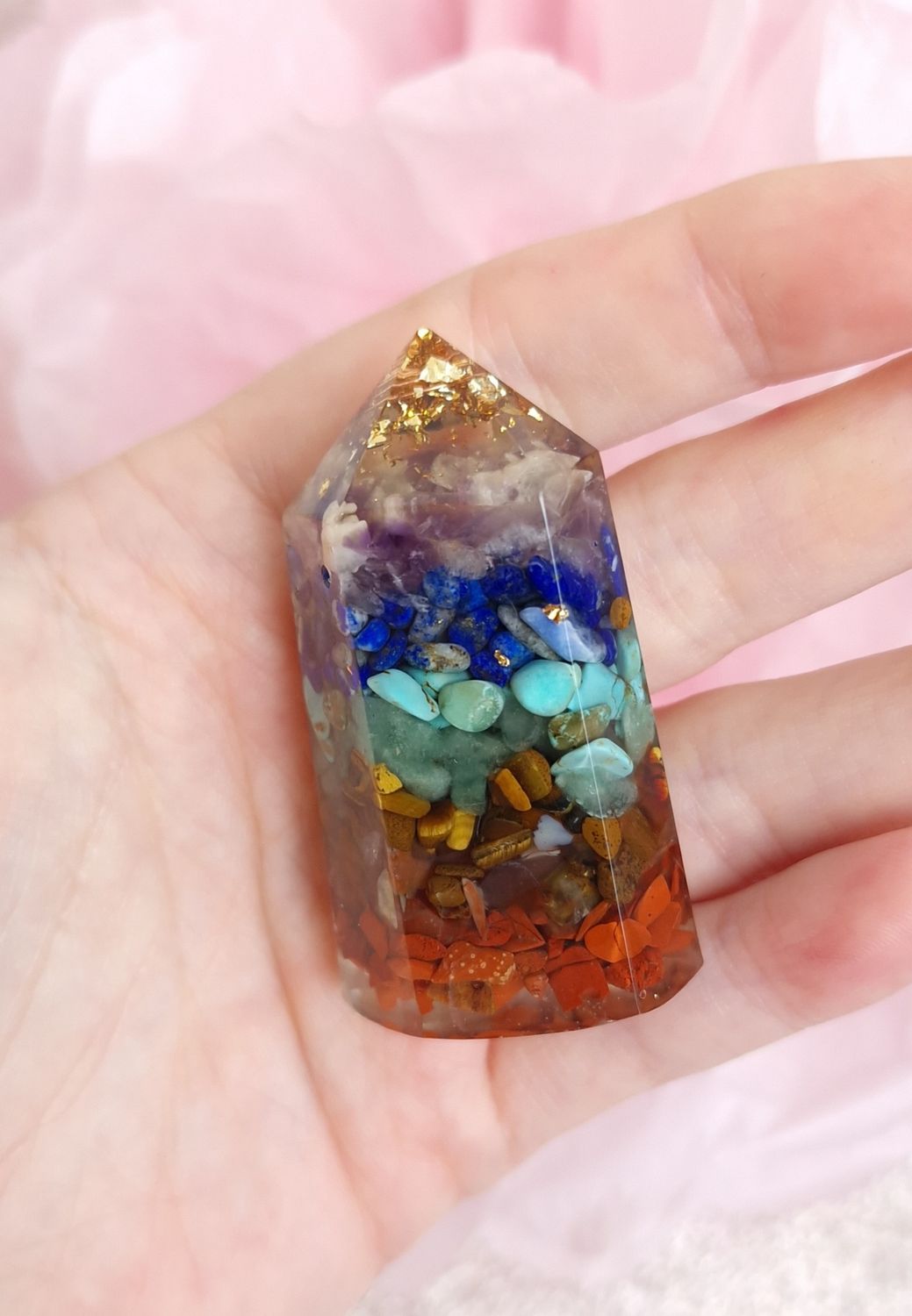 Pointe Orgonite 7 chakras