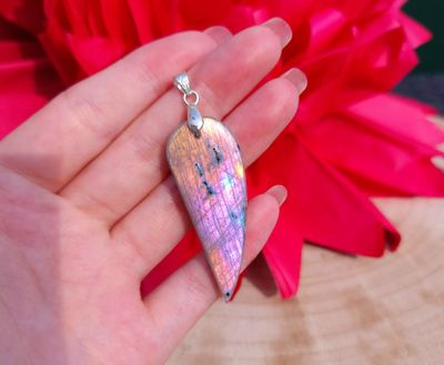 Labradorite Rose/Orangé/Bleue n°5.3