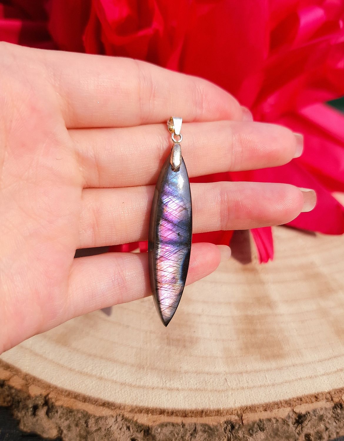 Spectrolite Violette/Rose/Argentée n°3