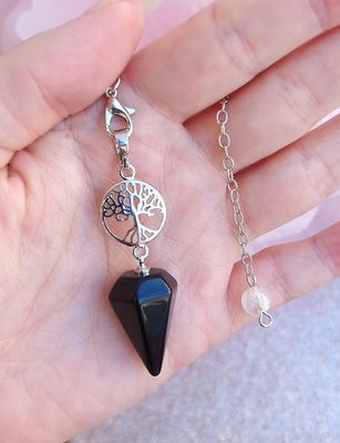 165.2 Pendule Obsidienne Noire