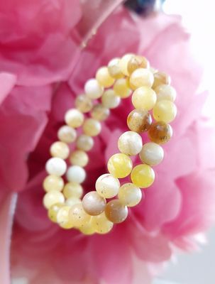 Bracelet Opale jaune ø8