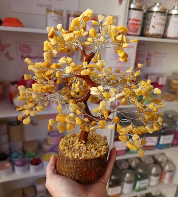 Arbre du bonheur Aventurine Jaune