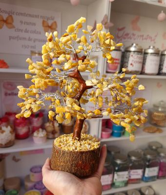 Arbre du bonheur Aventurine Jaune