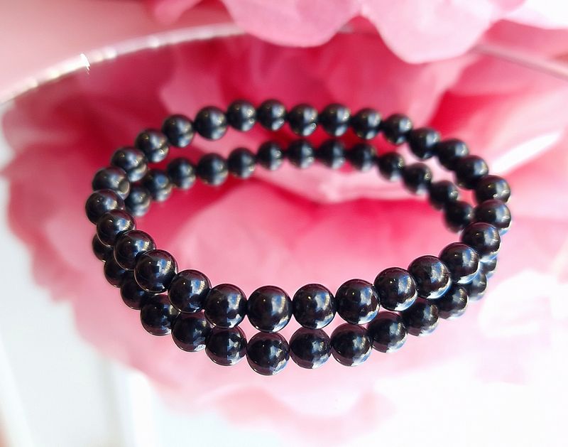 Bracelet Jais ø6