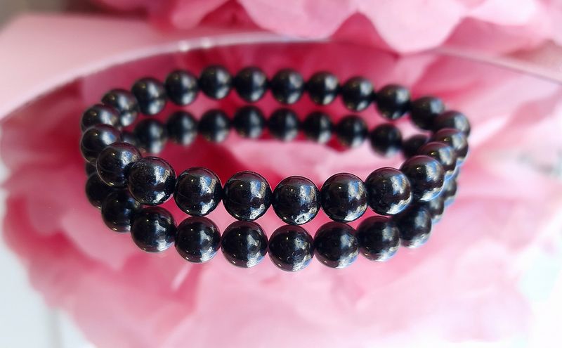 Bracelet Jais ø8