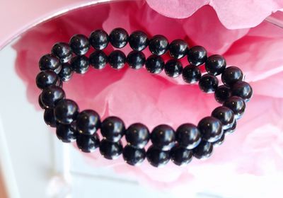 Bracelet Jais ø8
