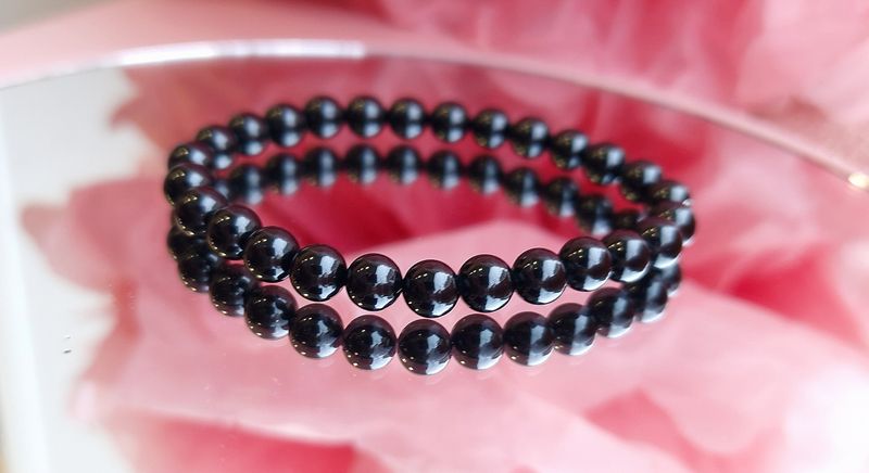 Bracelet Tourmaline Noire ø6