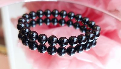 Bracelet Tourmaline Noire ø8