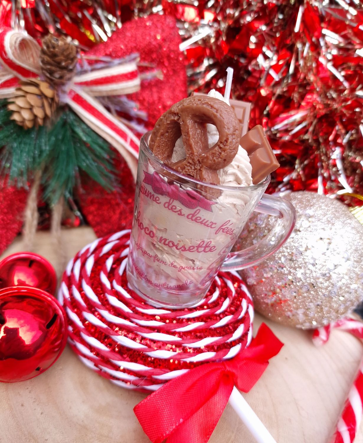 Bougie Noël - Choco Noisette