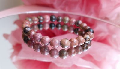Bracelet Rhodonite ø8