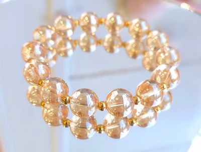 Bracelet Aqua Aura or ø12