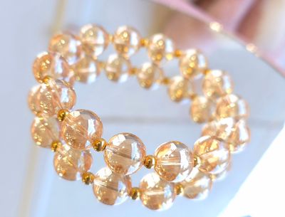 Bracelet Aqua Aura or ø12