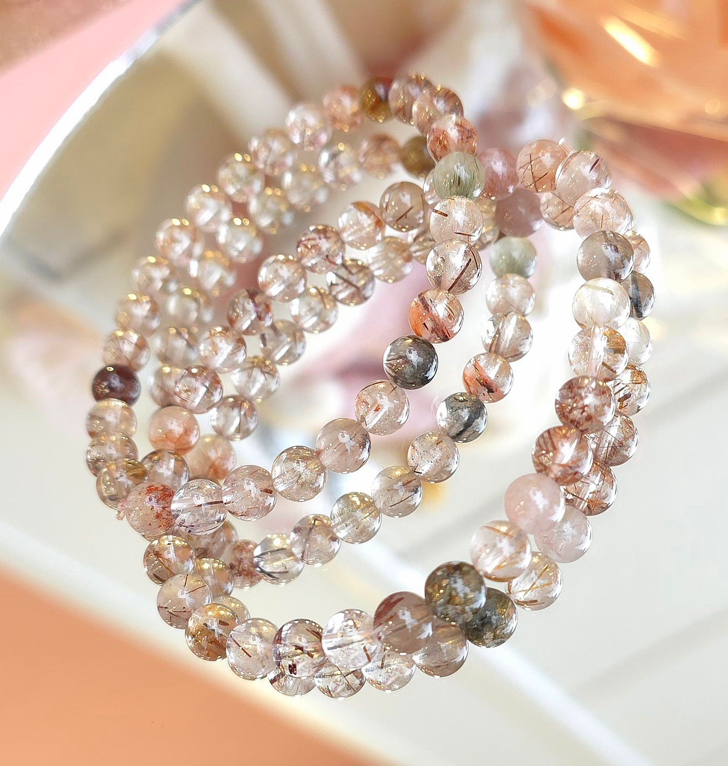 Bracelet Quartz Rutile ø6