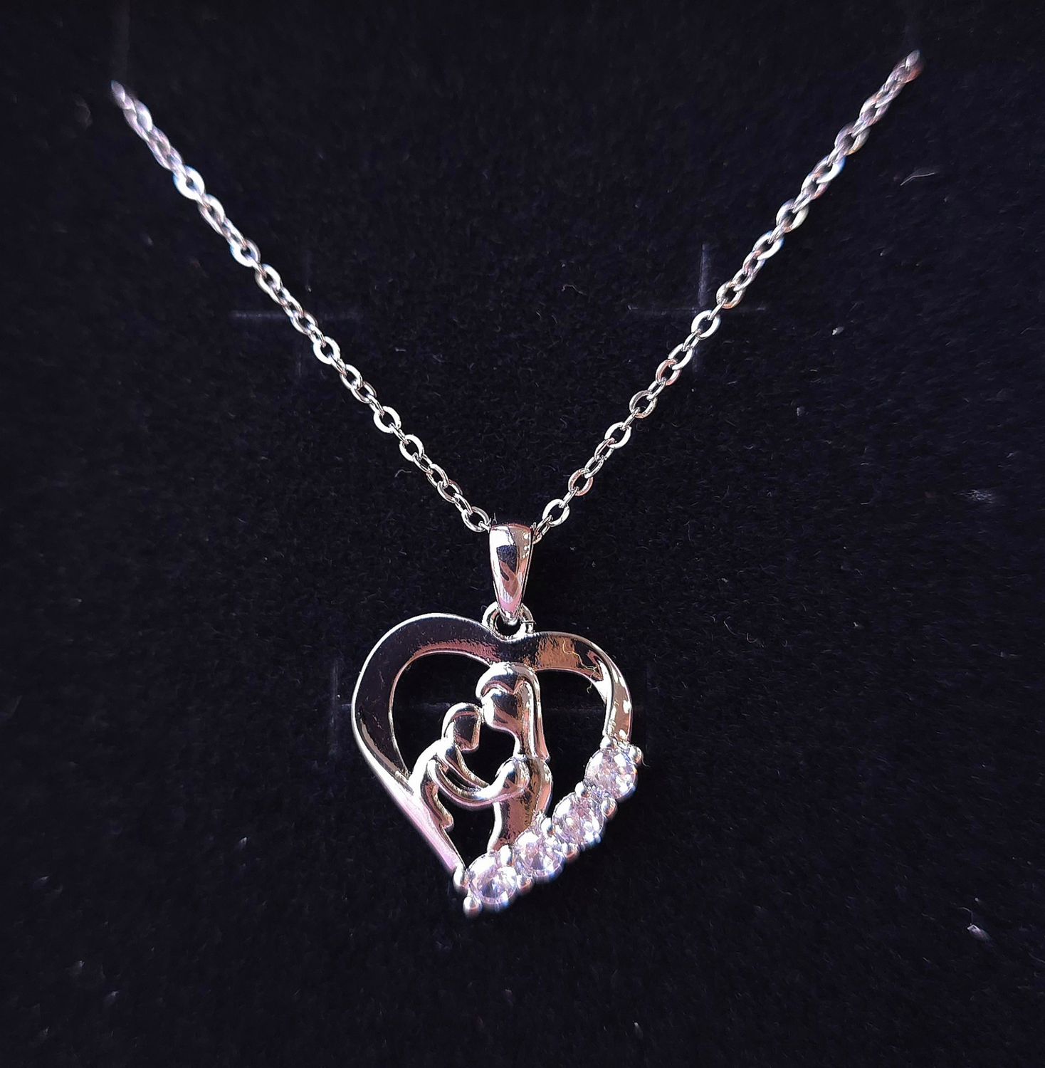 Pendentif Coeur Cristal de Roche - Argent 925