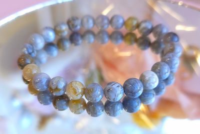 Bracelet Agate Feuille de Bambou ø8