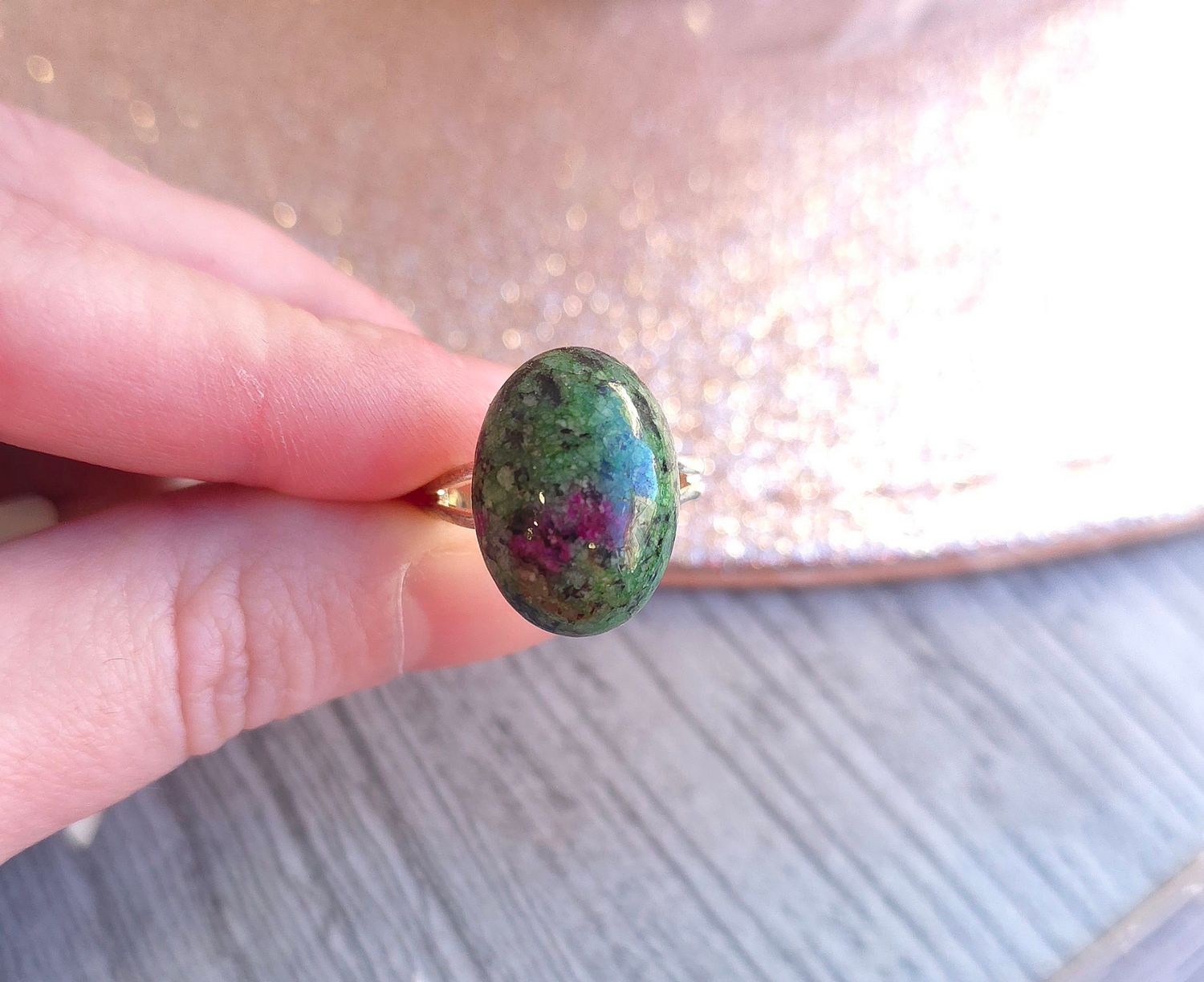 Bague Rubis sur fuschite n°5