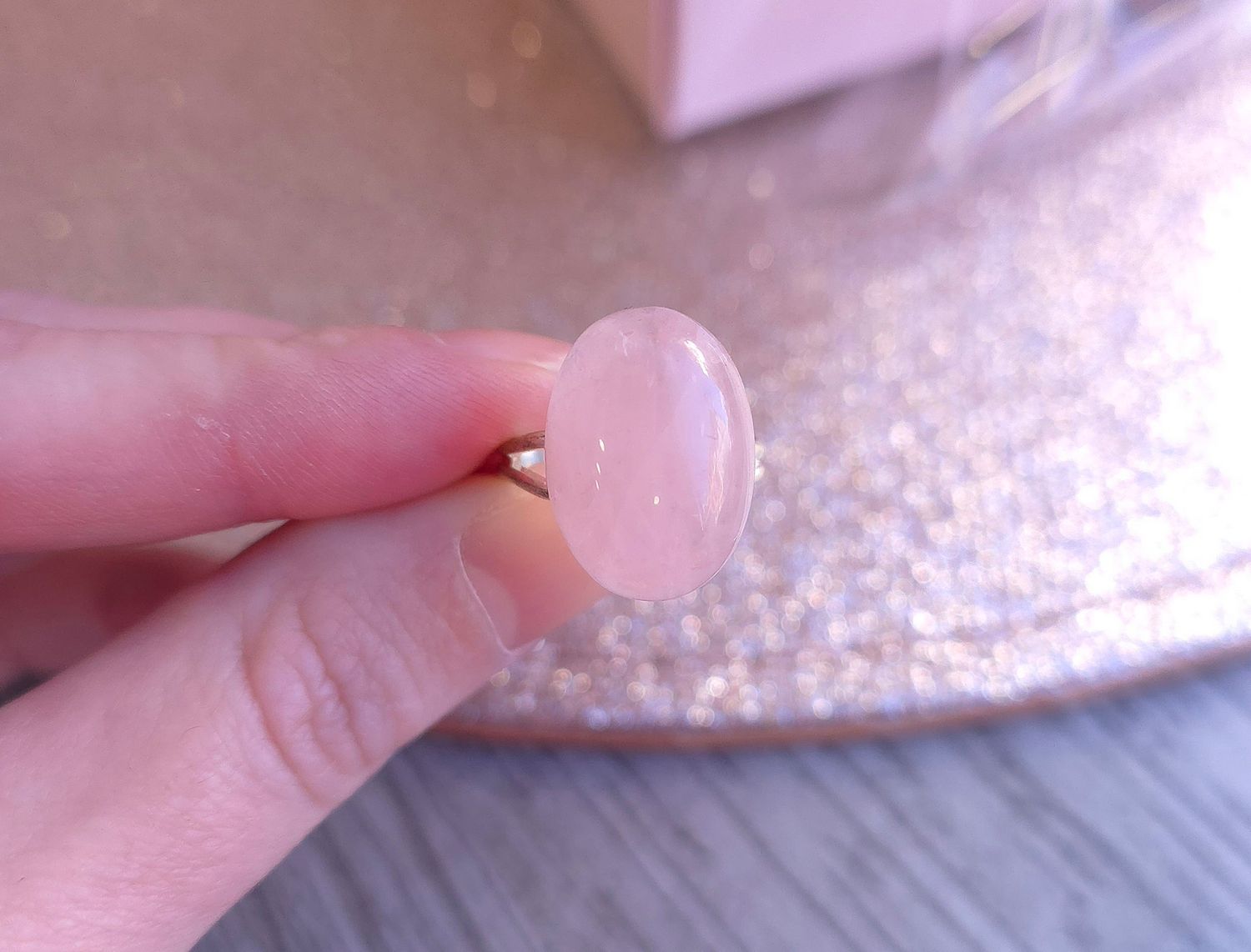 Bague Quartz Rose