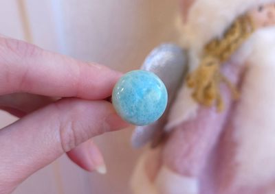 Bague Amazonite du Perou n°1 - Bronze Plaqué Argent