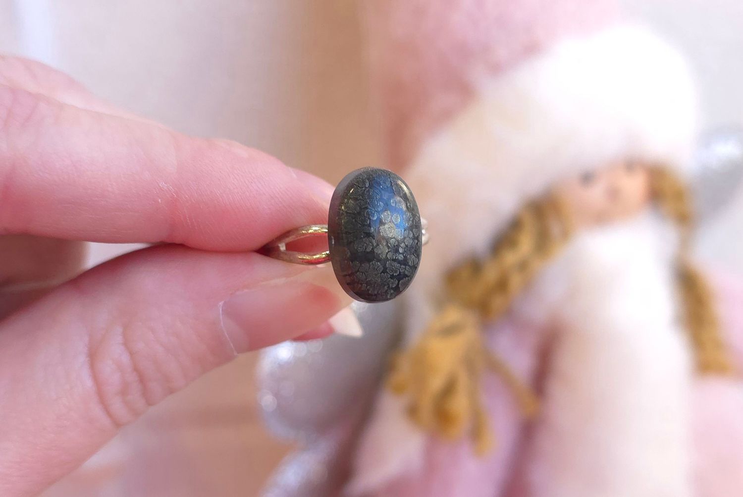 Bague Marcassite - Bronze Plaqué Argent 