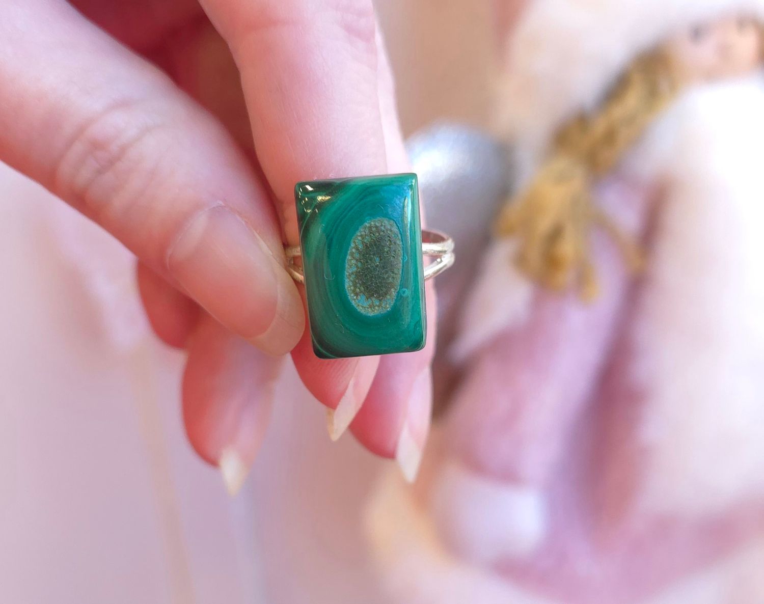 Bague Malachite