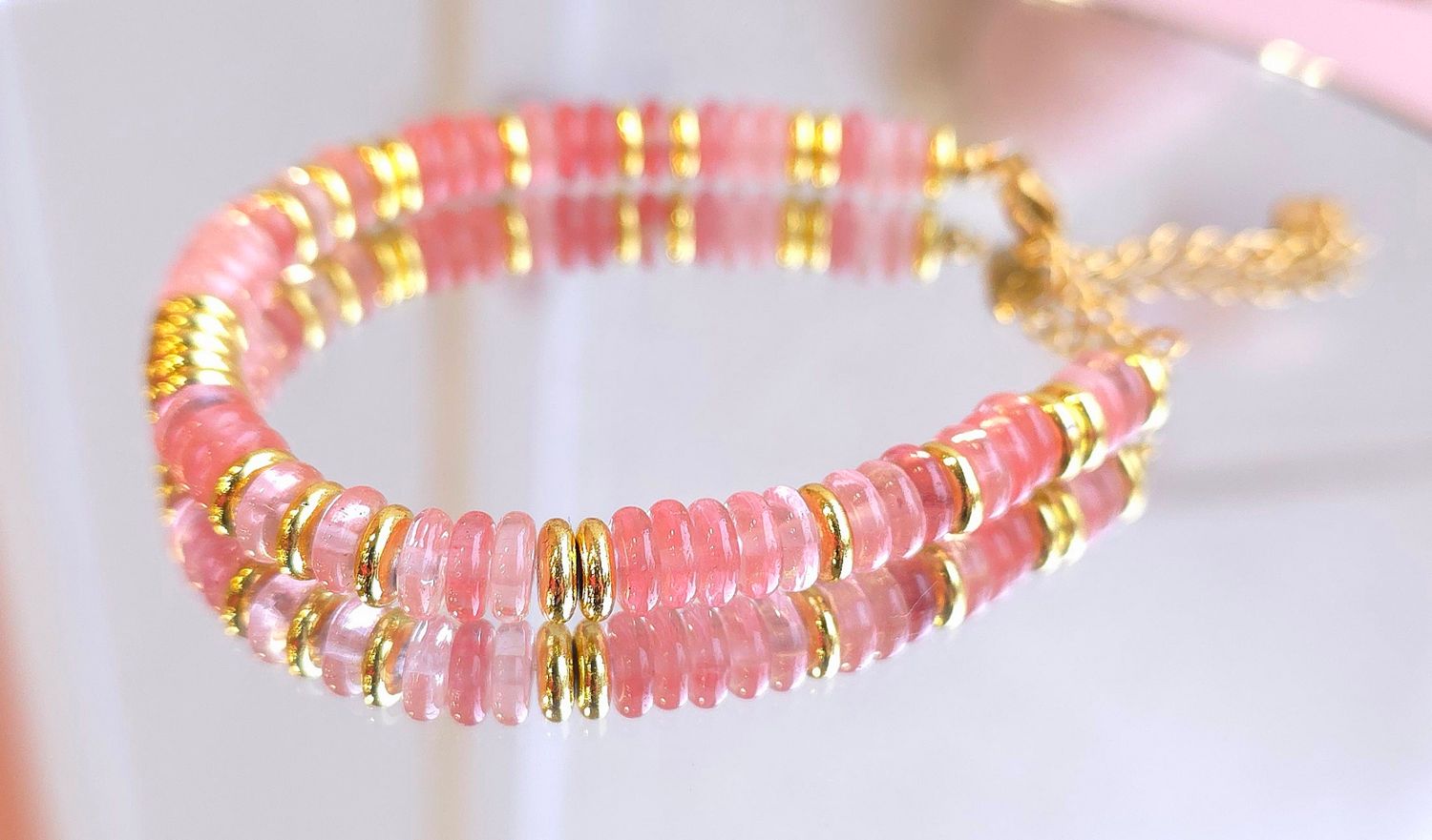 Bracelet Quartz Cerise