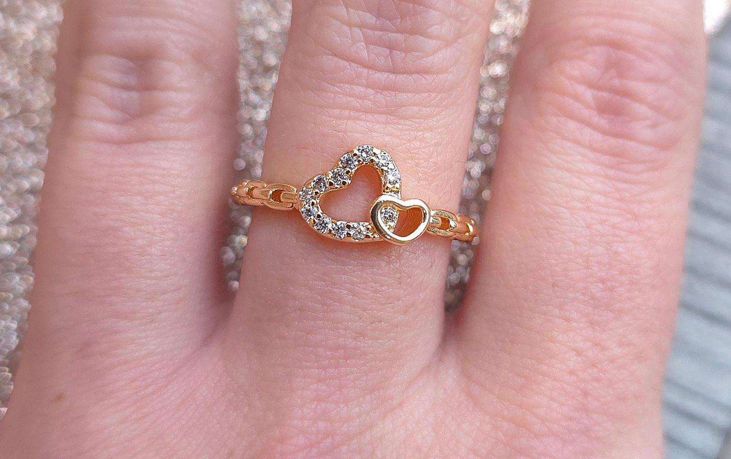 Bague Coeur Cristal de Roche