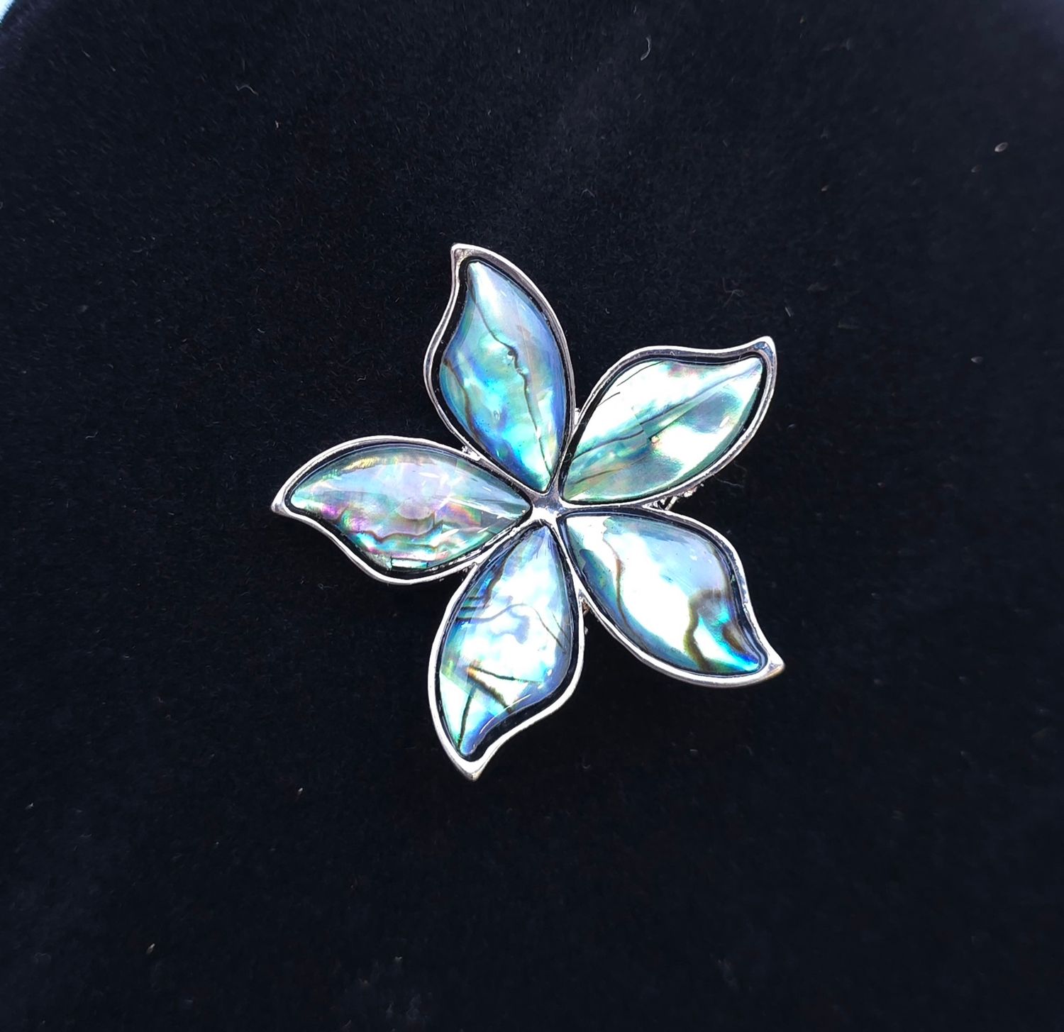 Broche Fleur Abalone