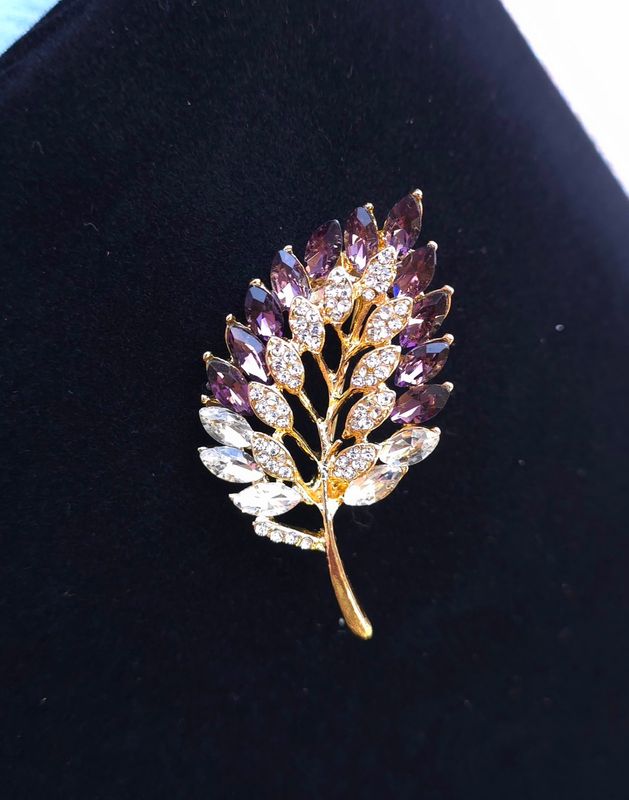Broche Feuille