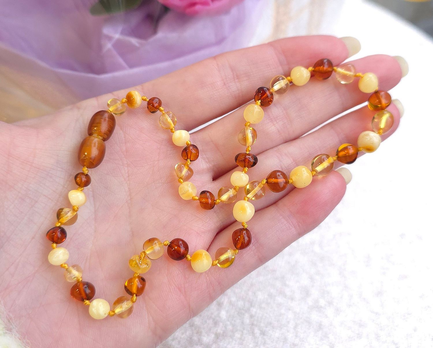 Collier ambre Bébé