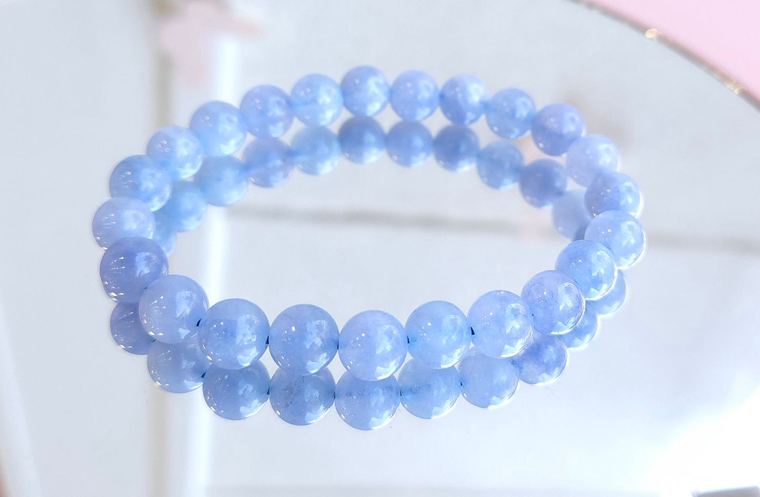 Bracelet Aigue Marine du Brésil AA+ ø8