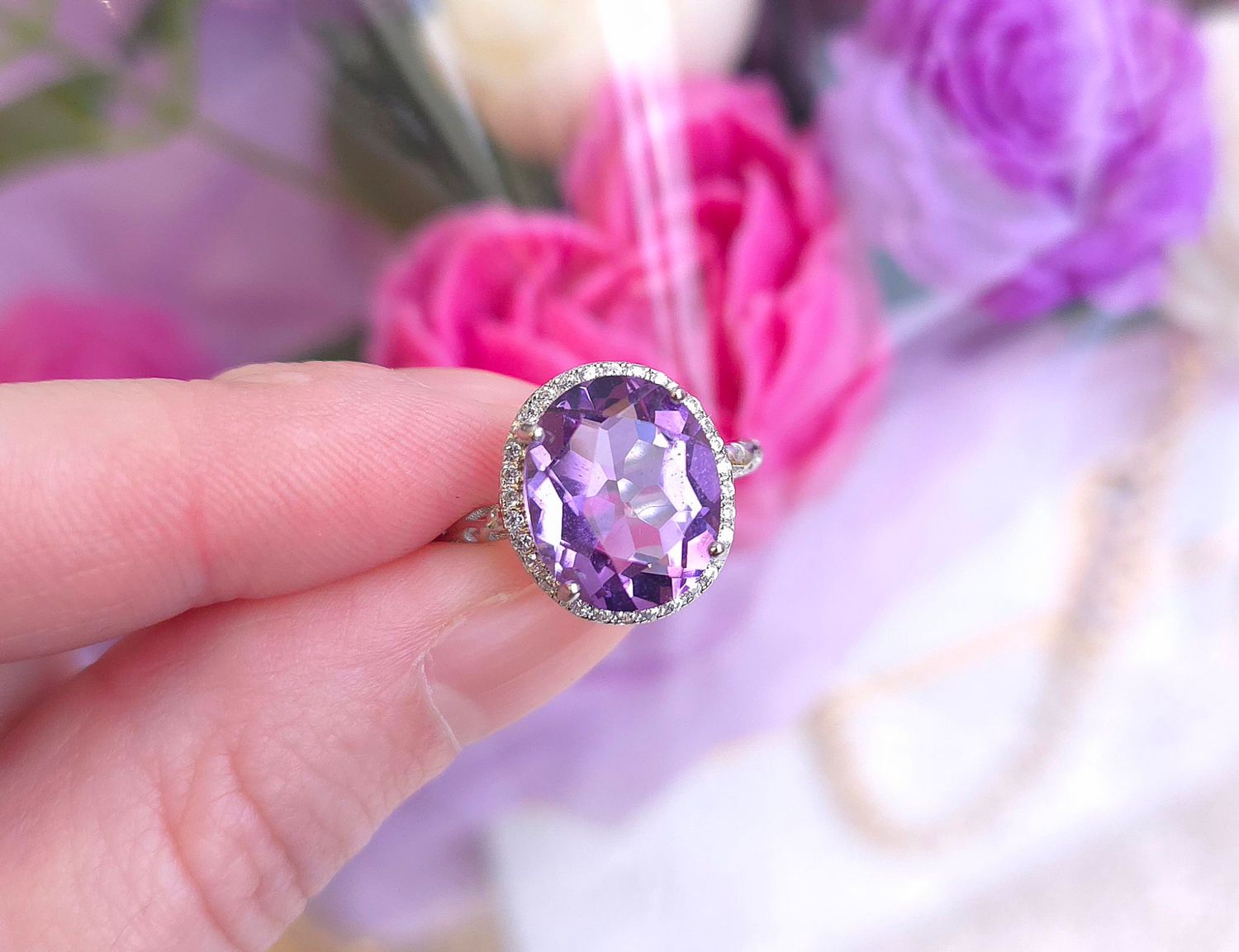 Bague Améthyste - Argent 925